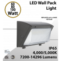 LED Wall Pack Light with Photocell, 60W/80W/100W, 4000K/5000K