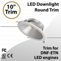 LED Downlight 10 inch Round Trim