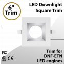 LED Downlight 6 Inch Square Trim