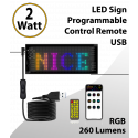 Programmable Led Signs Full Color 7inch x 3inch