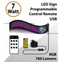 Programmable Led Light Sign Full Color 23inch x 5inch