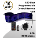 Programmable Led Light Sign Full Color 35inch x 8inch