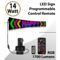 Programmable Led Signs Full Color 52inch x 8inch