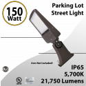 150W LED Shoebox Area Light | 5700K Outdoor LED Parking Lot Light