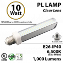 10W, PL LED Bulb lamp, 6500K, E26, UL.  Direct Line (Remove Ballast)