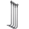 Steel or Aluminum Pole Concrete Anchor Bolt Kit 4 pcs for 20" x 0.79"