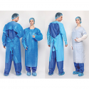 CPE Isolation Gown Blue Color