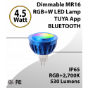 RGB MR16 Long Life  Water Resistant LED Lamp - 530 Lm Bluetoth TUYA