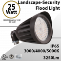 LED Bullet Light 25W 3250Lm CCT Tunable 30K 40K 50K