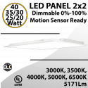 LED Panel Light 2x2 20-40W 5171Lm BackLit 5CCT 30-65K M.Sensor Ready