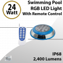 11" 24W RGB Swimming Pool Light - Waterproof LED Illumination with Remote Control
