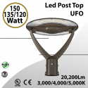 Led Post Top UFO 150/135/120 Watt Tunable 3/4/5K Tunable 20200Lm