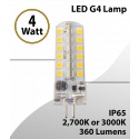 LED G4 Light Lamp - 4W 360 Lumens IP65 Water-Resistant 2700K or 3000K