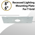 Recessed Lighting Mounting Plate for T Grid