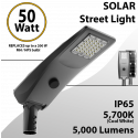 Solar Street Light 50W 5000Lm 12V 20AH Microwave Motion sensor included