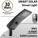 Solar Street Light 30W 4850Lm 12V 30AH Microwave Motion sensor included
