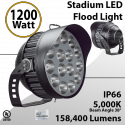 Field Lighting Stadium Light 1200W 158400 lumens beam Angle 38°