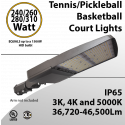 Court Lights 240/260/280/310W up to 46500Lm 3CCT 3000K 4000K 5000K