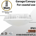 LED Canopy Light Turtle Friendly and 5000K  30/40/60W 8187Lm