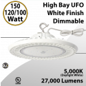 UFO LED Light 150/120/100W White Dimmable 27000Lm 5000K