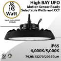 UFO Light LED High Bay 60/100/150W Motion Sensor Ready 7920/13270/20350Lm 4/5000K