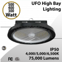 UFO High Bay Industrial Warehouse 500/400/300W 4000-6500K 75000Lm