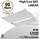 High Bay Led Light 2Ft. 90W 11790 Lumens 5000K UL DLC