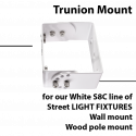 Trunion or Yoke mount for White S8C series