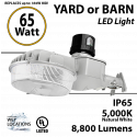 Barn Light LED 65 watts 8800Lm Photocell control