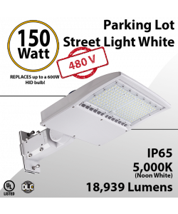 480V White Street Lamp 150W 5000K 18939Lm
