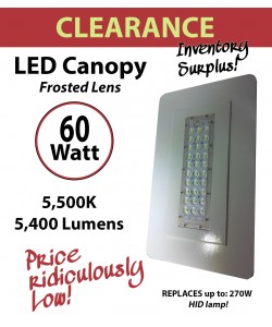 60W LED Canopy Lamp Fixture Retrofit Kit Energy Efficient Savings Ceiling mount