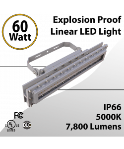 LED Explosion Proof Light Linear Gross Class 1 Div 2 60W 7800Lm 5000K (LED)