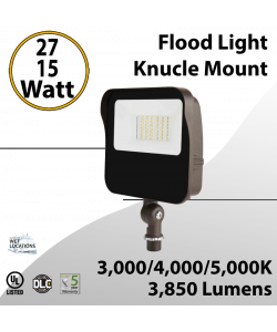 LED Flood Light 27W-15W 3850Lm