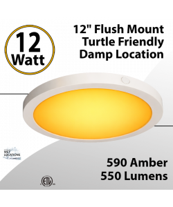 Flush Mount Light 30/40/5500K 24W 550Lm Damp Location