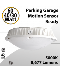 Parking Garage LED Light 30/40/60W Motion Sensor Ready 5000K 8677Lm