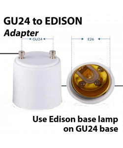 GU24 to Edison adapter
