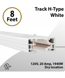 8-Feet White H-Type