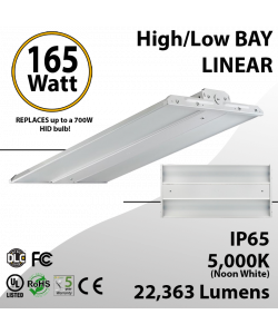 LED Linear High Bay Fixture 2Ft. 165W 22363 Lumens 5000K UL DLC