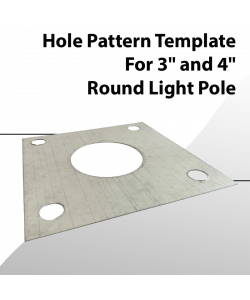 template for hole pattern round light post