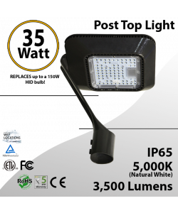 Top Post  35W LED Garden Light 5000K 3500 lumen