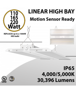 LED Linear High Bay Fixture 2Ft. 110/165/220W 30396Lm 4000/5000K (LED)