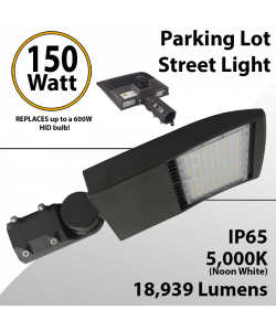 LED Street Light 150W 18939Lm 5000K UL IP67 DLC