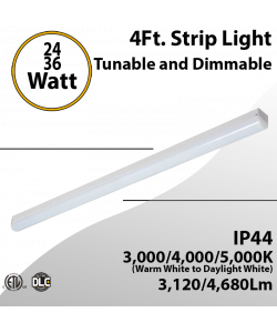 Tunable LED Linear Strip Dimmable - Wattage 24W 36W & CCT adjustable, 4680lm max output