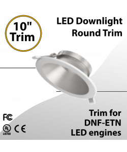LED Downlight 10 inch Round Trim