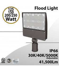 LED Flood light Slipfitter 125W 150W 200W 250W 41500Lm 30K 40K 5000K (LED)