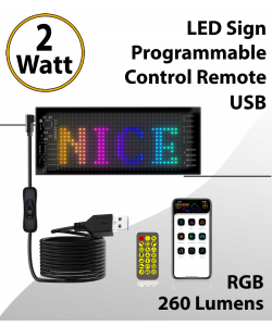 Led Sign RGB Color Programmable 