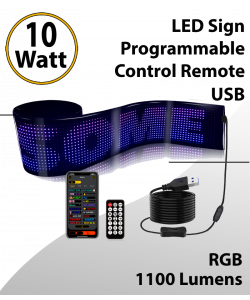 Programmable Led Light Sign Full Color 35inch x 8inch