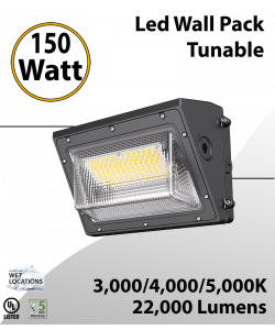 Led Wall Pack 150W Tunable CCT 3000/4000/5000 