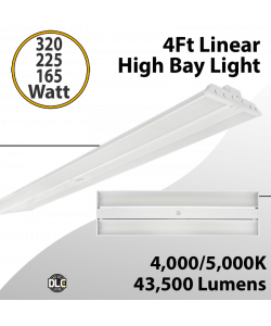 Led Warehouse Lights 4Ft Linear Fixture