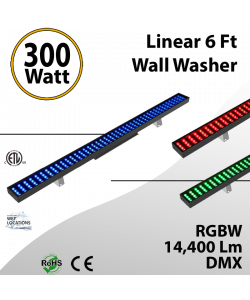 Linear Wall Washer RGBW 300W 14,400Lm IP67 DMX – Waterproof
